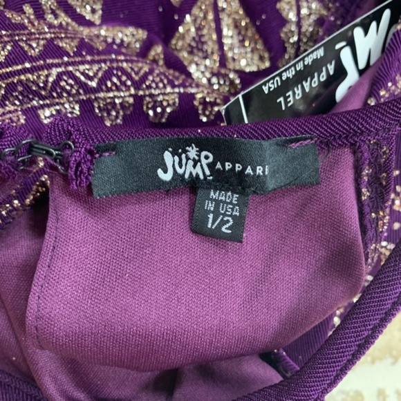 JUMP Women's Sleeveless Glitter Gown - Picture 5 of 6